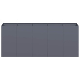Doniczka Antracyt 200x40x80 cm Stal walcowana na zimno