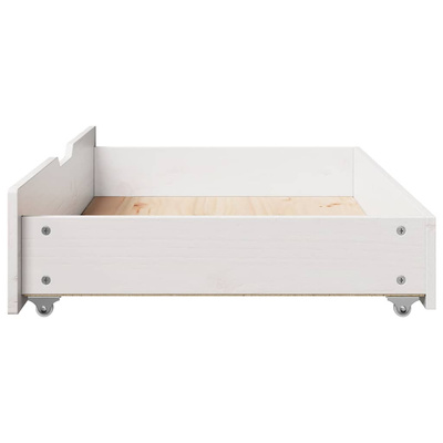 Szuflady pod łóżko, 2 szt, białe, 95x55x17 cm, drewno sosnowe