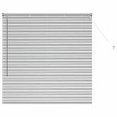 Żaluzje weneckie Srebrny 130 x 130 cm Aluminium