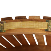 Leżak z poduszką, lite drewno akacjowe, ciemnoszary