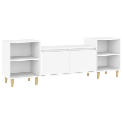 vidaXL Szafka pod TV, biała, 80x36x50 cm, materiał drewnopochodny wariant 11