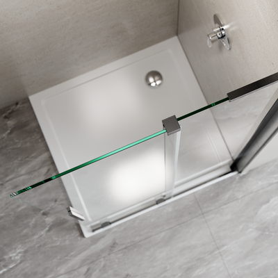 KABINA WALK-IN PRZESUWNA 100 CM, TRANSP 8 MM, CHROM
