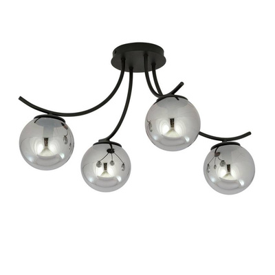Lampa sufitowa BOSTON 4 BLACK/GRAFIT