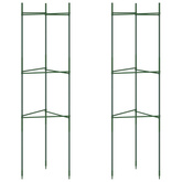 Podpórki na pomidory, 2 szt., 116 cm, stal i PP