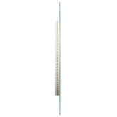 vidaXL Lustro łazienkowe z LED, 80x35 cm, owalne