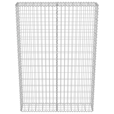 Ściana gabionowa z pokrywami, galwanizowana stal, 100x20x150 cm