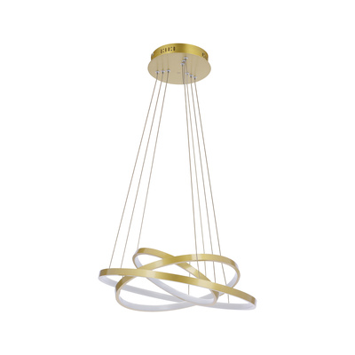 Lampa wisząca LED 60W 50cm złota LUNE 33-76397