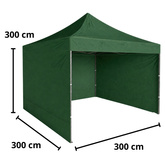 Namiot Ogrodowy Ekspresowy Pawilon Handlowy Cateringowy Zielony 3x3M