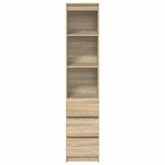 Komoda Sonoma Oak 37,5x35x180 cm Drewno klejone