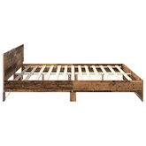 Ramka łóżka Stare drewno 200 x 200 cm Drewno inżynieryjne