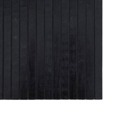 Dywan prostokątny, czarny, 100x300 cm, bambusowy vidaXL