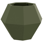 Donica 2 pcs Zielony oliwkowy 50 x 50 x 40 cm Stal