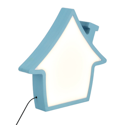 HOUSE lampka stołowa LED IQ KIDS niebieski