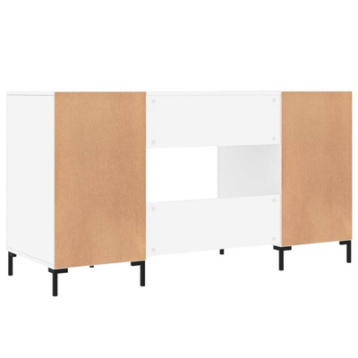 vidaXL Biurko, białe, 140x50x75 cm, materiał drewnopochodny model standard