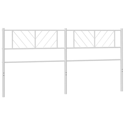 Metalowe wymienne wezgłowie, białe, 200 cm