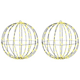 Piłka 2 szt. Ciepła biel 50 x 50 x 52 cm Metal 320 LED