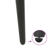 Nogi do stołu konsolowego w kształcie stożka 4 szt. Antracyt 72-73 cm Stal