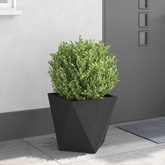 Donica 2 pcs Czarny 40 x 40 x 40 cm Stal
