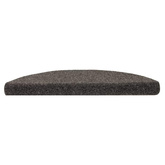 Maty na schody samoprzylepne 10 szt. 56x17x3 cm Antracyt Półokrągłe