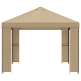 Altana 4 × 3 m Beżowy Poliester i Stal 190 gsm