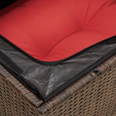 Sofa Ogrodowa z poduszką Brązowy 55 x 62 x 69 cm Polirattan