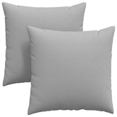 Poduszki na sofę 2 pcs Szary chmur 80 x 80 cm tkanina
