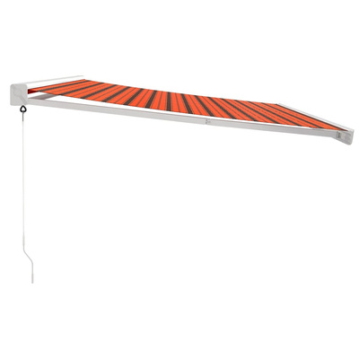 vidaXL Zwijana markiza, pomarańcz i brąz, 4x3 m, tkanina i aluminium