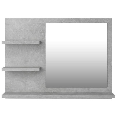 vidaXL Lustro łazienkowe, szarość betonu 60x10,5x45 cm