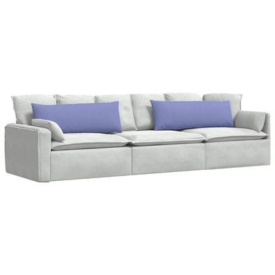 Poduszki na sofę 2 pcs Niebieski dżins 120 x 40 cm tkanina