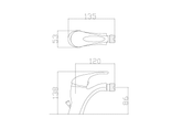 Bateria bidetowa Inis chrom  Invena