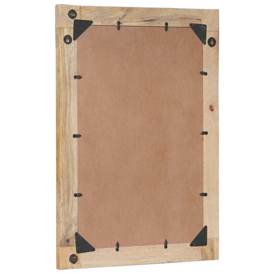 Lustro Z lustrem Brązowy i czarny 70 x 50 x 3 cm Szkło