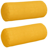Poduszki Wałkowe 2 pcs Jasnożółty ? 15 x 40 cm