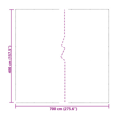 Plandeka 140 gsm przezroczysty 4 x 7 m PE