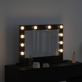 Lustro toaletowe Prostokątny Czarny Dąb 60 x 45 x 18 cm