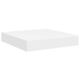 Wisząca półka ścienna, biała, 23x23,5x3,8 cm, MDF