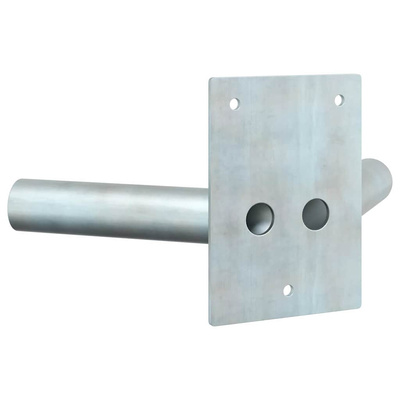Uchwyt na maszt flagowy Srebrny 11,5 x 7,5 x 0,2 cm Stal