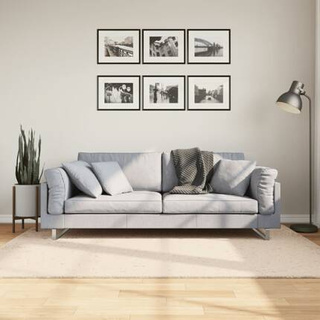vidaXL Dywan HUARTE z krótkim włosiem, beżowy, 140x200 cm
