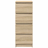 Komoda Sonoma Oak 37,5x35x99 cm Drewno klejone