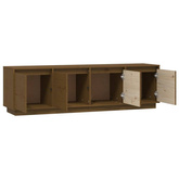 vidaXL Szafka pod TV, miodowy brąz, 156x37x45 cm, lite drewno sosnowe