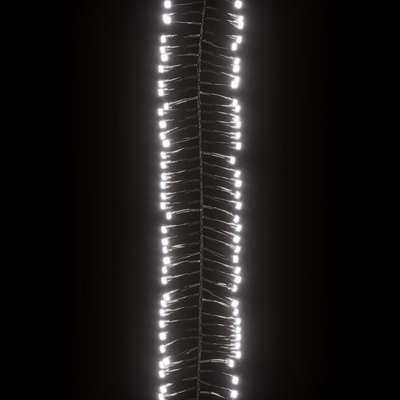 Sznur lampek LED, 400 diod w kolorze zimnej bieli, PVC
