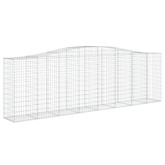 Kosze gabionowe, 25 szt, 400x50x120/140cm, galwanizowane żelazo