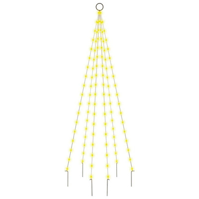 vidaXL Choinka do montażu na maszcie, 108 ciepłych białych LED, 180 cm