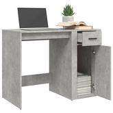 vidaXL Biurko, szarość betonu, 100x49x75 cm, materiał drewnopochodny