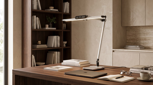 Lampka biurkowa K-BL1321 SREBRNY z serii ARES