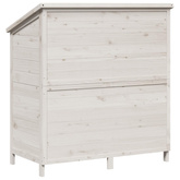 Shed ogrodowy Biały 106 x 56 x 113,5 cm Drewno Świerkowe