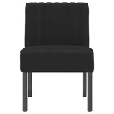 vidaXL Fotel, czarny, obity aksamitem