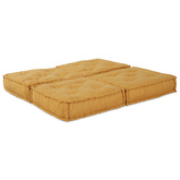 Modularna jednostka sofy 2 pcs żółty 140 x 70 x 36 cm tkanina