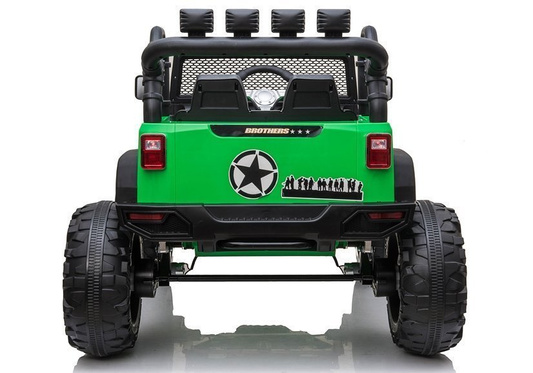 Auto Terenowe Na Akumulator Jeep JC666 Światła LED MP3 Pilot Zielony
