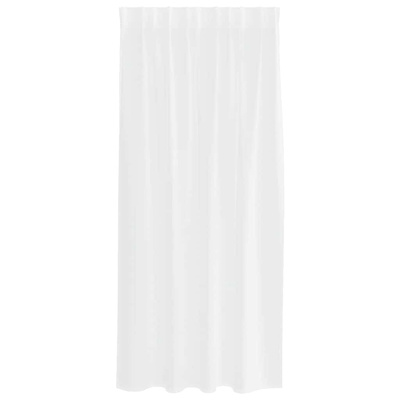 Firany Voile z zasłonami 2 pcs Biały 175 x 140 cm Poliester