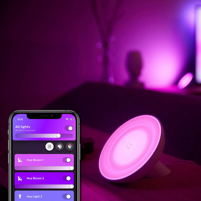 Philips Hue Lampka biurkowa LED Bloom 7,1W RGB 500lm biały